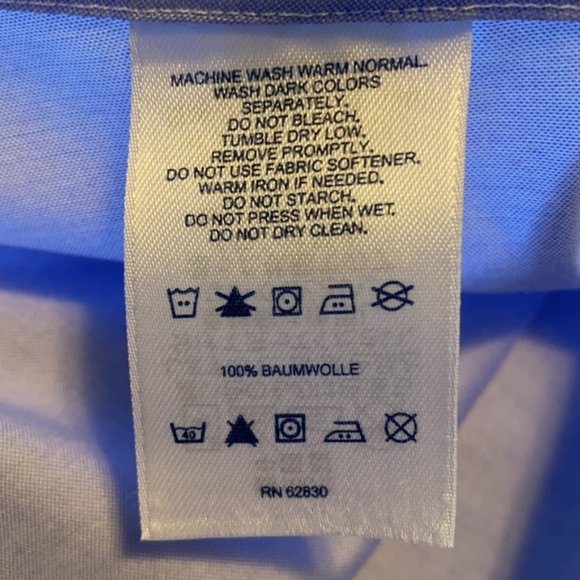 Land’s End Pinpoint Oxford Short Sleeve Shirt - Picture 11 of 12